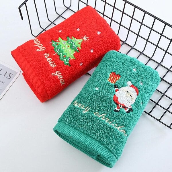 Obasyhig Christmas Cotton Towel Gift Set