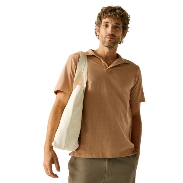 Regatta Mens Hadvo Polo Shirt - Italian Clay - 