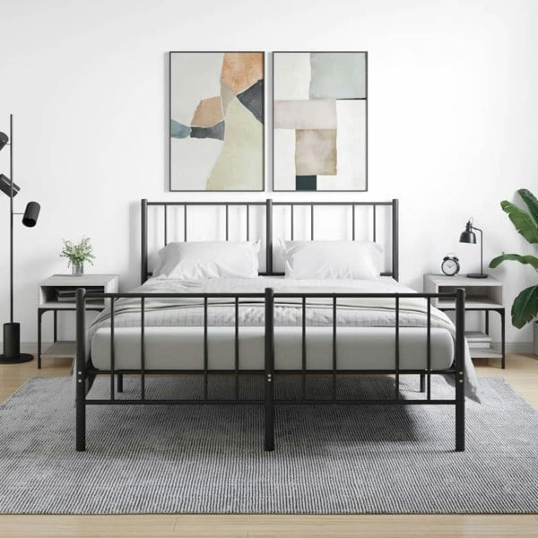 Berkfield Bedside Tables 2 pcs Grey Sonoma 40x41x50 cm Engineered Wood