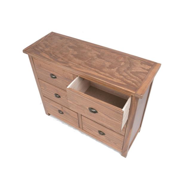 Cabinet Bits Padua 6 Drawer Chest of Drawers Brass Cup Handle