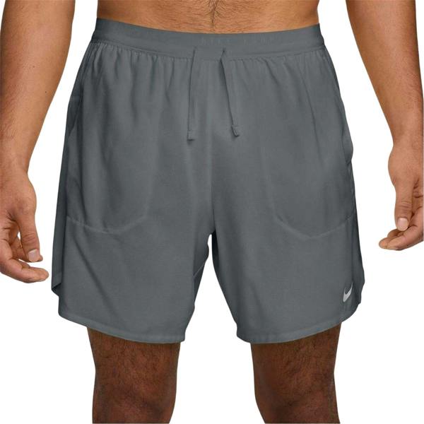 Nike Mens Stride Running Shorts - Smoke Grey/Silver - 