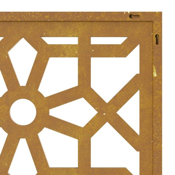 Berkfield Garden Wall Decoration 105x55 cm Corten Steel Moorish Design