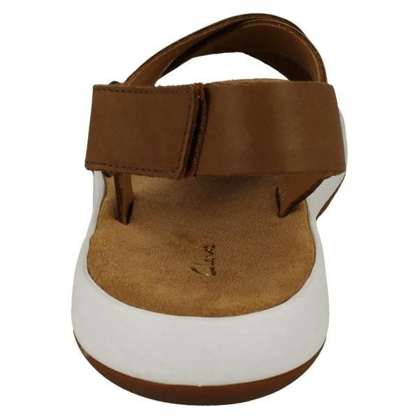 Clarks Ladies Clarks Unstructured Cross Detailed Wedge Heel Sandals Jemsa Cross