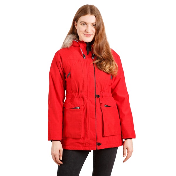 Trespass Women's Caption Waterproof Parka - Red