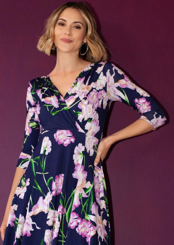 Alie Street London Annie Dress Short (Midnight Blossom)