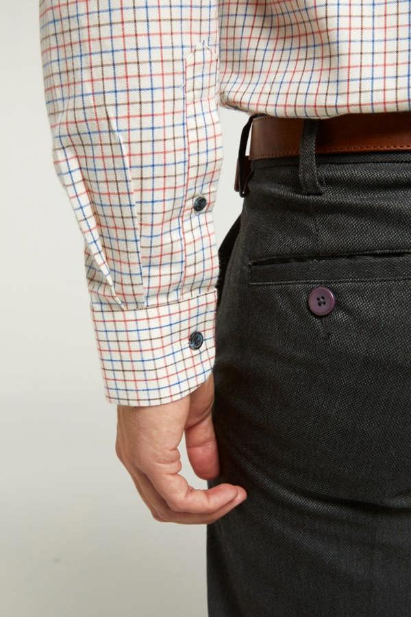 Rust Tattersall Check Warm Handle Shirt
