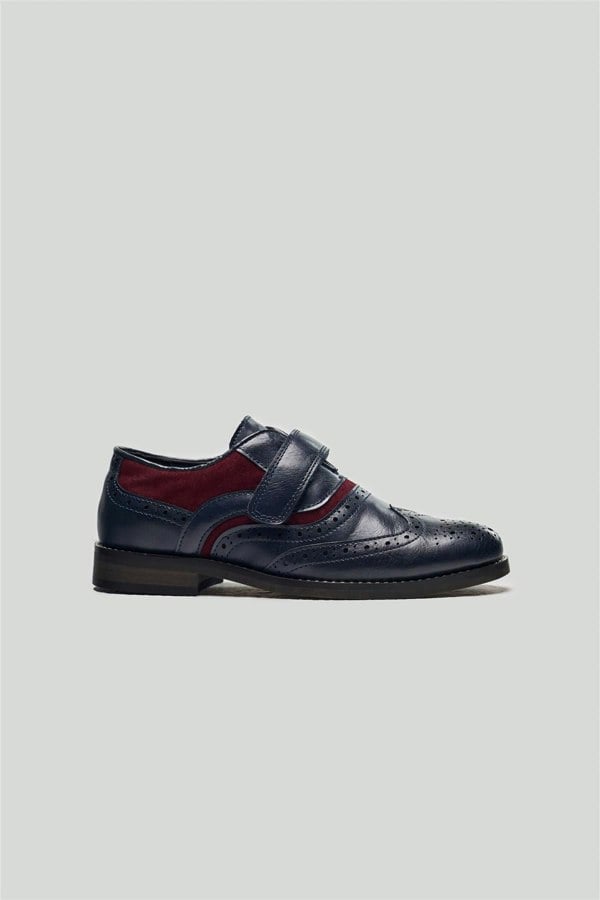 House of Cavani Boys Russel Navy/Red Shoes