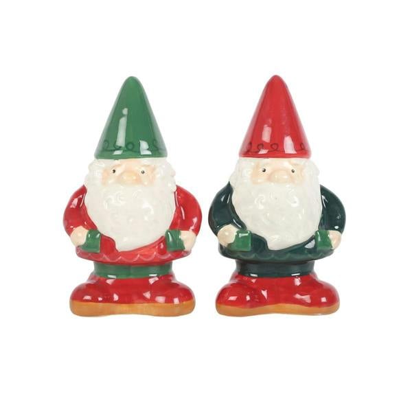 Kingsbury Gifts Garden Gnome Ceramic Salt & Pepper Shaker Set