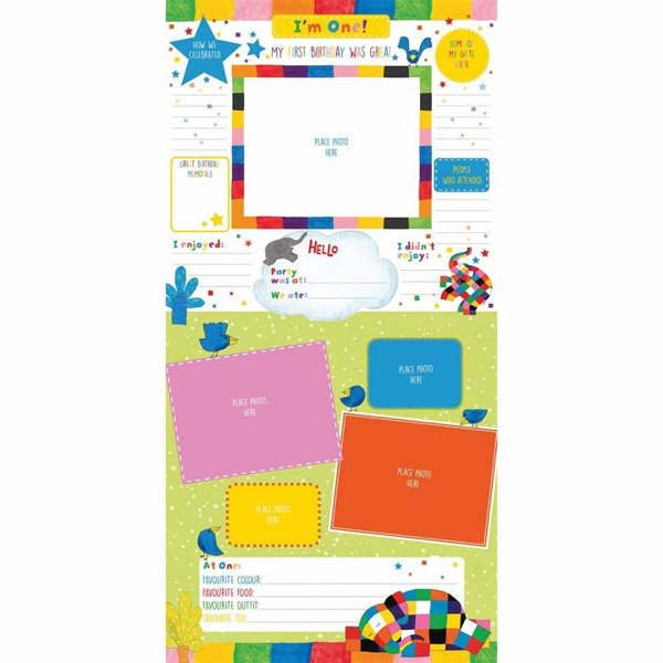 Elmer the Elephant Baby's First Year Calendar, Perpetual Calendars and Diaries, Month To View, History & Literature, Gift