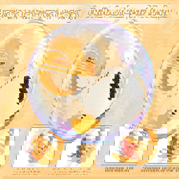 deAO Toys Animal-Themed Bubble Machine for Kids – Portable Bubble Gun with Lights & Music, Includes 2 Bottles of Bubble Solution