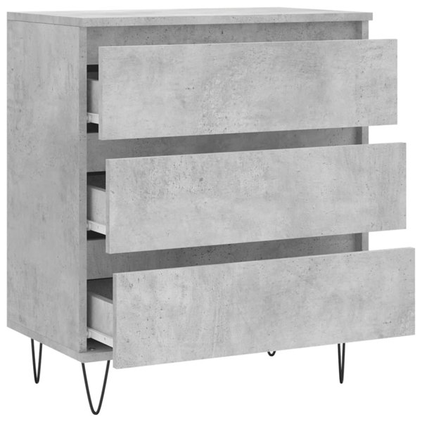 Berkfield Sideboard Concrete Grey 60x35x70 cm Engineered Wood