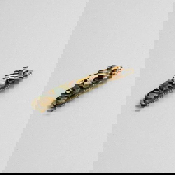 Narrow Hair Clip in 6cm Onyx Handmade French Hair Accessories at Tegen Accessories