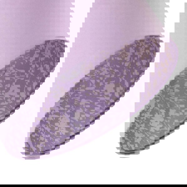 Lilac Cotton Drum Lamp Shade with Inner White Floral Pattern Lining Image 5