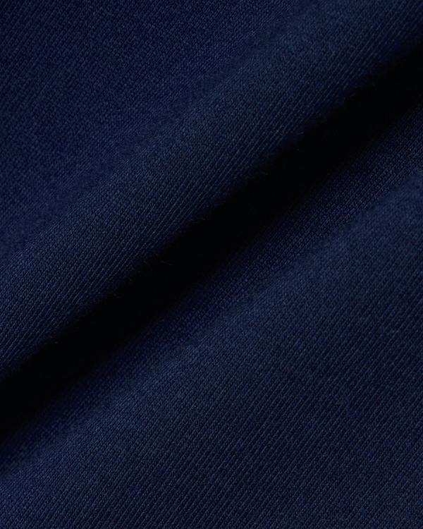 Lacoste Fleece Mens Lounge Hoodie - Navy Blue/White 525 | CHO | Designer Mens Hoodies