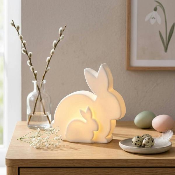 Garden Greatness Springtime Bunnies Light Up Decoration