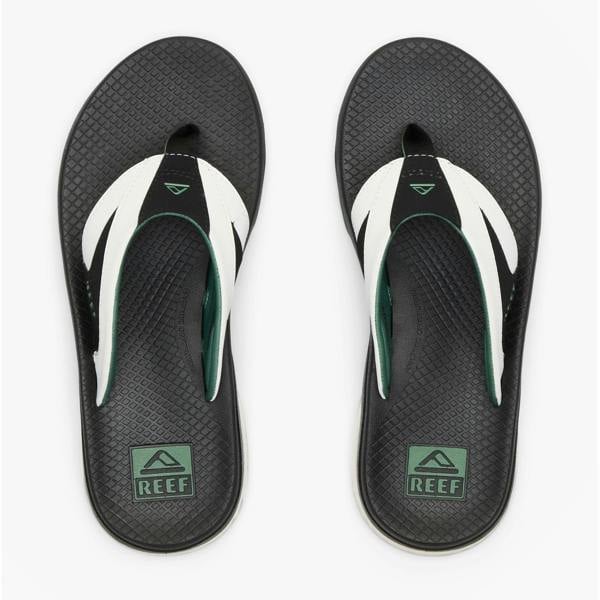 Reef Reef FANNING Mens Toe-Post Sandals White/Black/Green