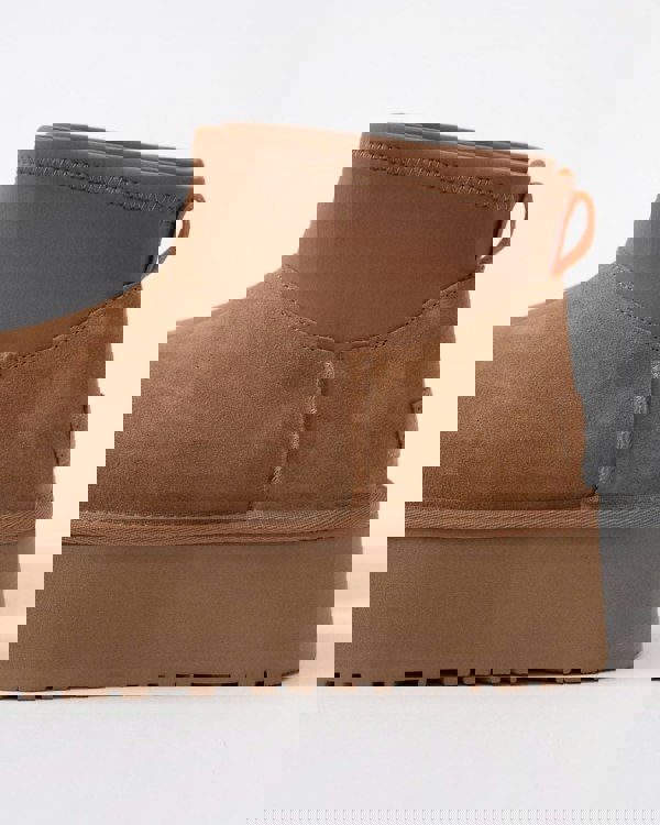 UGG Womens Classic Mini Dipper Platform Boots - Chestnut