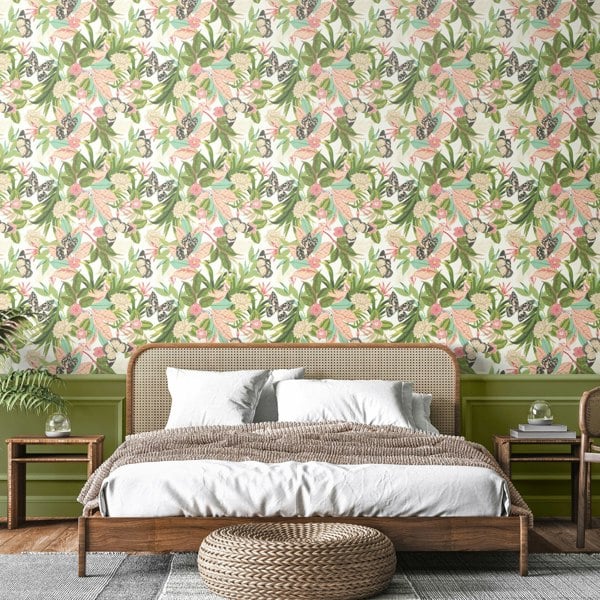 Hoopla Walls Paradise - French Rose 10m Wallpaper
