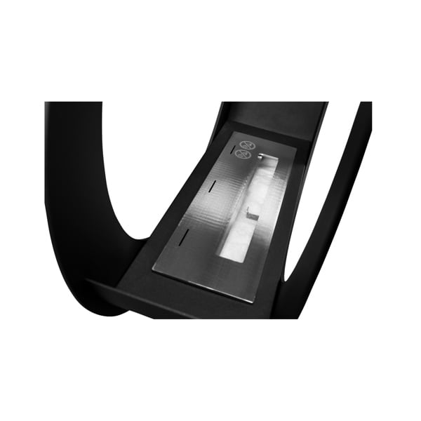 BIOFireplacesGMT Freestanding Bio Fireplace Only Black Matt Ventless