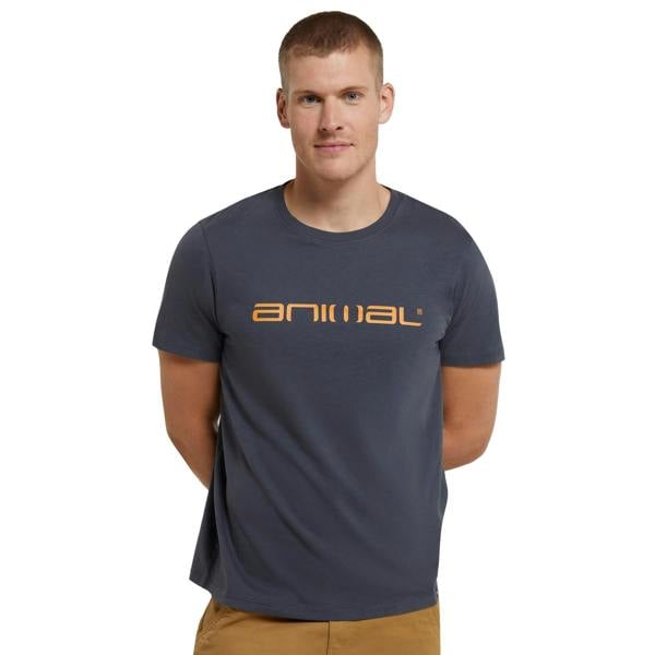 Animal Mens Classico Organic T-Shirt - Charcoal - 