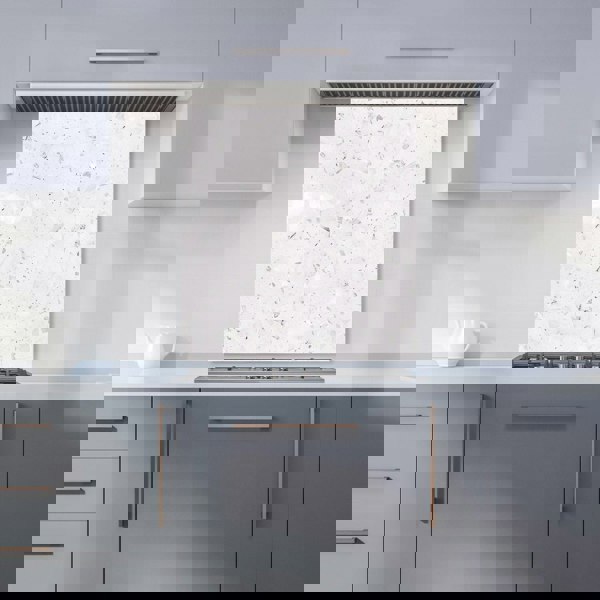 Warren Reed - Designer Icy White Quartz Effect Kitchen Splashback