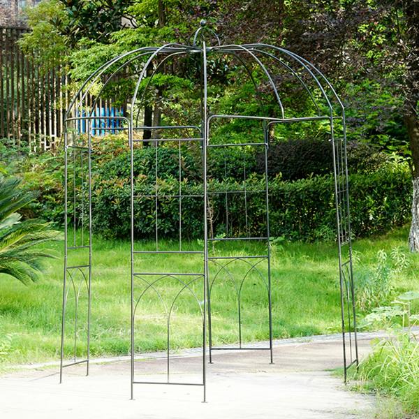 Gr8 Garden Metal Garden Rose Arch Trellis Bird Cage Arbour Pergola Gazebo