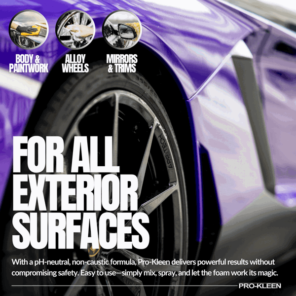 ProKleen Pro-Kleen Snow Foam - Produces Thick Foam to Remove Dirt, Grime, Grease and More 15L Bubblegum