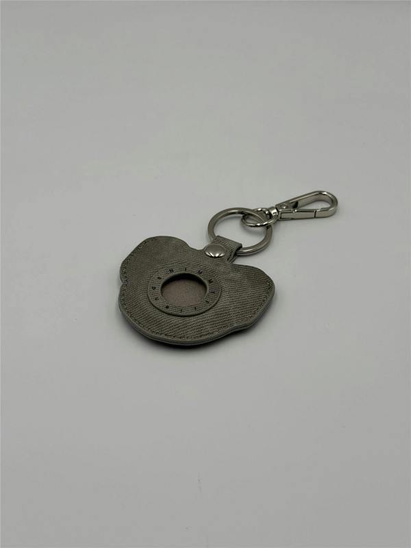 Nimmy Friends Nimmy Big Eye Cute Pet Yorkie Dog Face Airtag Keychain Grey - N-XDY-YSK-027