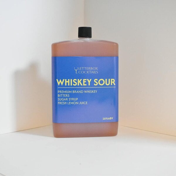 Letterbox Cocktails Whiskey Sour Mini Cocktail – Premium Letterbox Cocktail Gift (100ml)