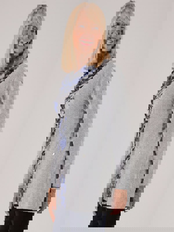 TIGI-Wear Blur Floral Mock Cowl Neck Top