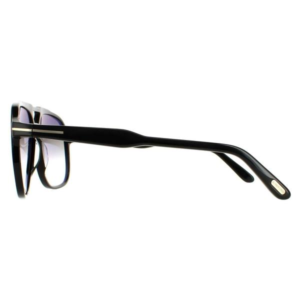 Tom Ford Sunglasses Raoul FT0753 01B Shiny Black Smoke Gradient