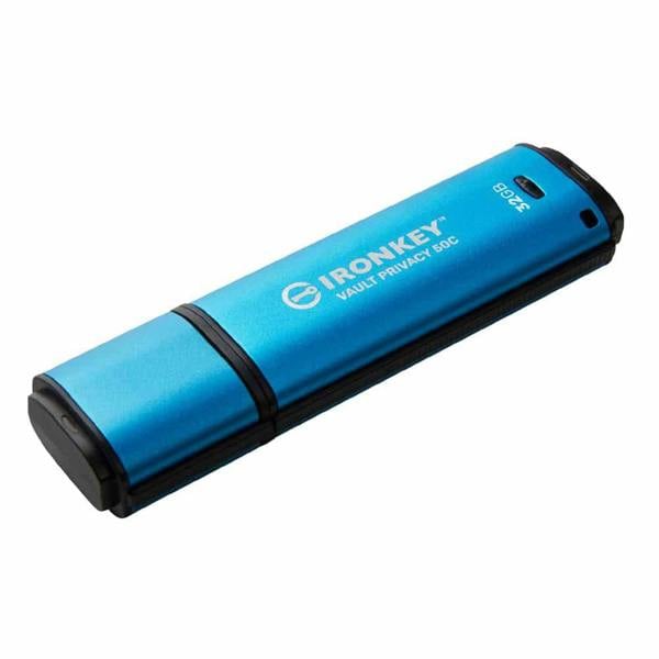 Kingston IronKey Vault Privacy 50 Type-C XTS AES Encrypted USB Flash Drive 32GB