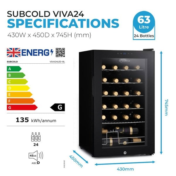 Subcold Viva24 LED - Wine Cooler