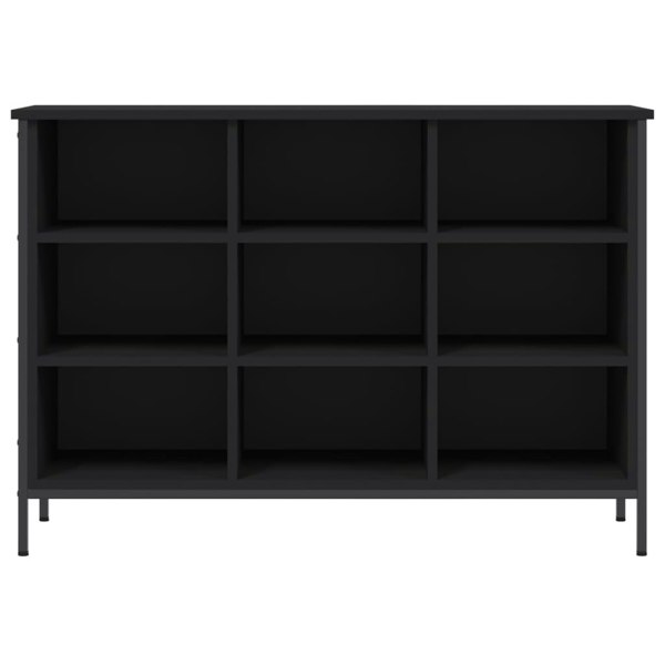 Berkfield Shoe Cabinet Black 100x35x70 cm Engineered Wood