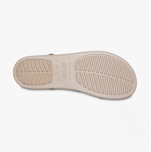 Crocs 206453-07H BROOKLYN LOW WEDGE Womens Sandals Black/Mushroom