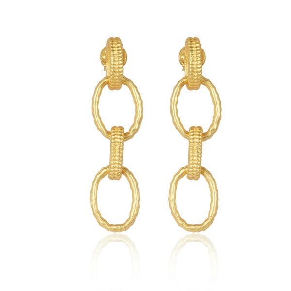 Lila Rasa Daphine Oval Link Earring