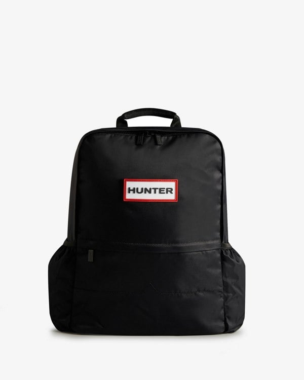 Hunter Nylon Large Backpack - Black