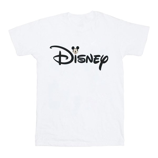 Disney Mens Mickey Mouse Logo Head T-Shirt - White