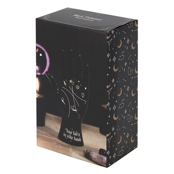 Serano Black Ceramic Palmistry Hand Ornament