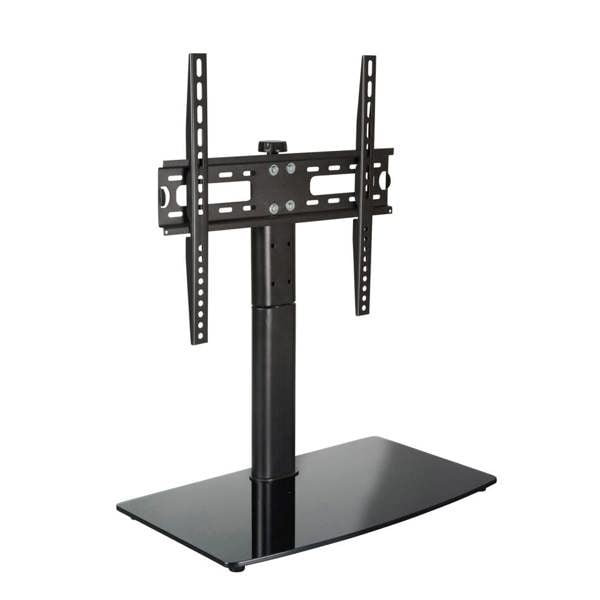 Intec Brackets Swivel TV Table Stand for Screens up to 55 Inch, VESA 400 x 400, Glass Base