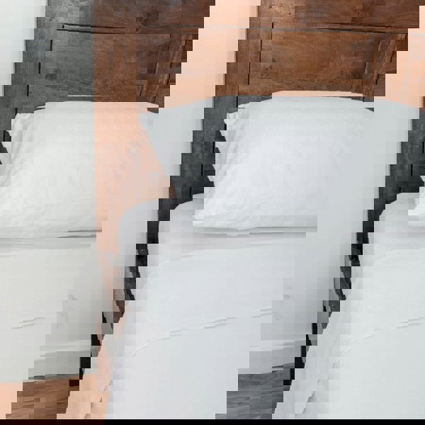 HOMESCAPES White Luxury Brushed Cotton Flannelette Flat Sheet 100% Cotton