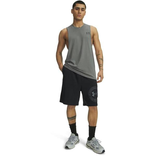Under Armour Mens Rival Graphic Shorts - Black - 