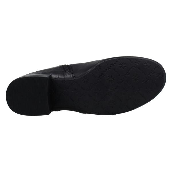 Van Dal Ladies Van Dal Zip Fastening Smart Ankle Boots With Croc Detailing Manon