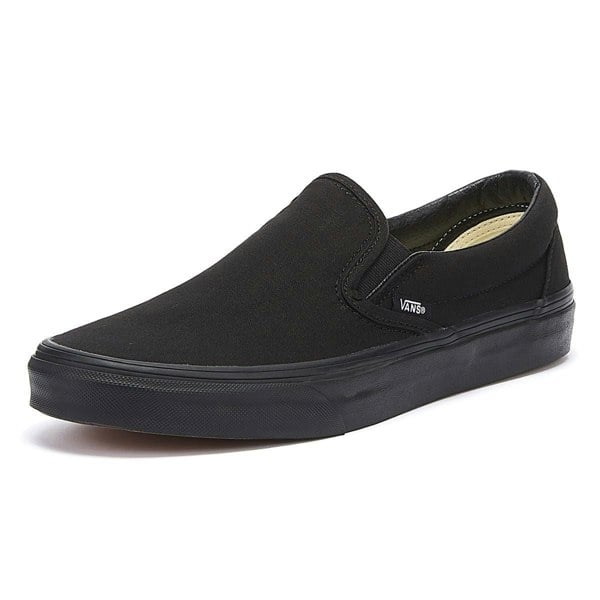Vans Classic Slip on Womens Black Canvas Trainers