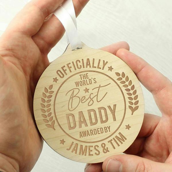 Personalised 'Officially The Best' Medal - lifestyle shot