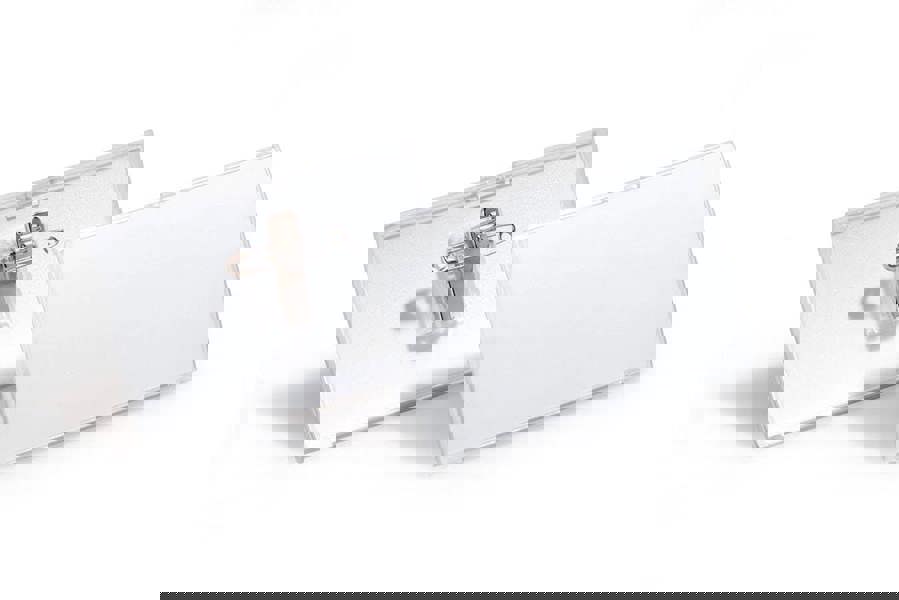 Durable CLICK FOLD Convex Clip & Pin Name Tag Badge Holder | 25 Pack | 54 x 90mm