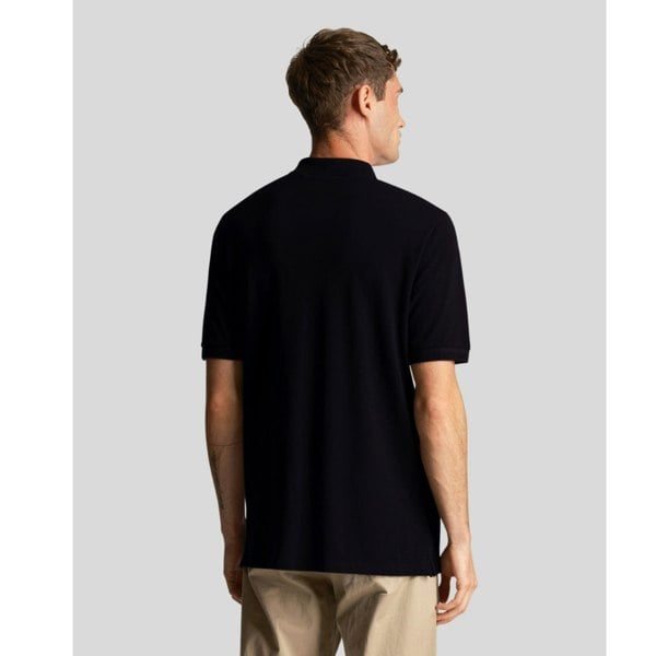 Lyle & Scott Textured Tipped Polo Shirt - Black