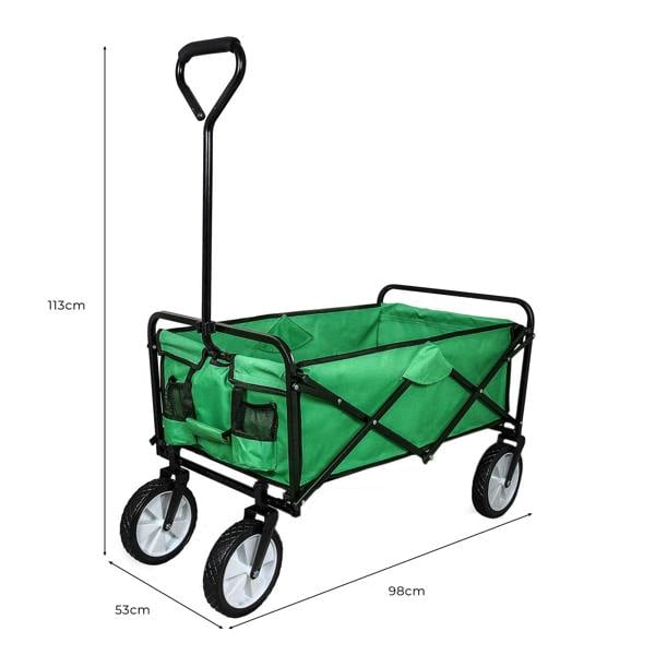Monstershop All-Terrain Festival & Beach Drinks Trolley Green