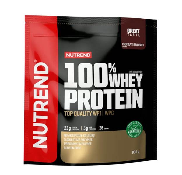 Nutrend 100% Whey Protein, Chocolate Brownies - 800g