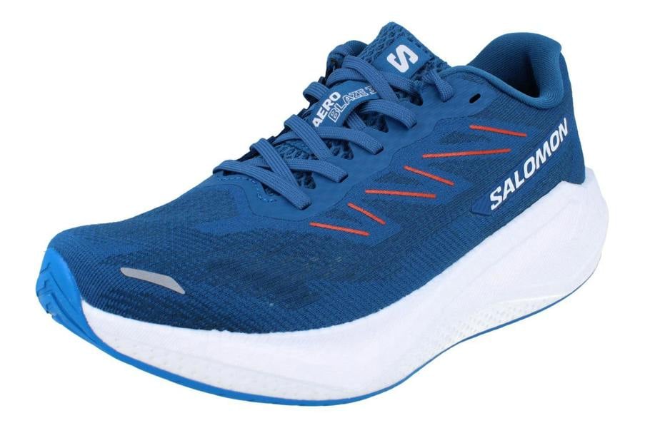 Salomon Aero Blaze 3 Mens Running Trainers 478732 Shoes  478732 - Dark Blue White Cherry Tomato 478732 - Photo 0